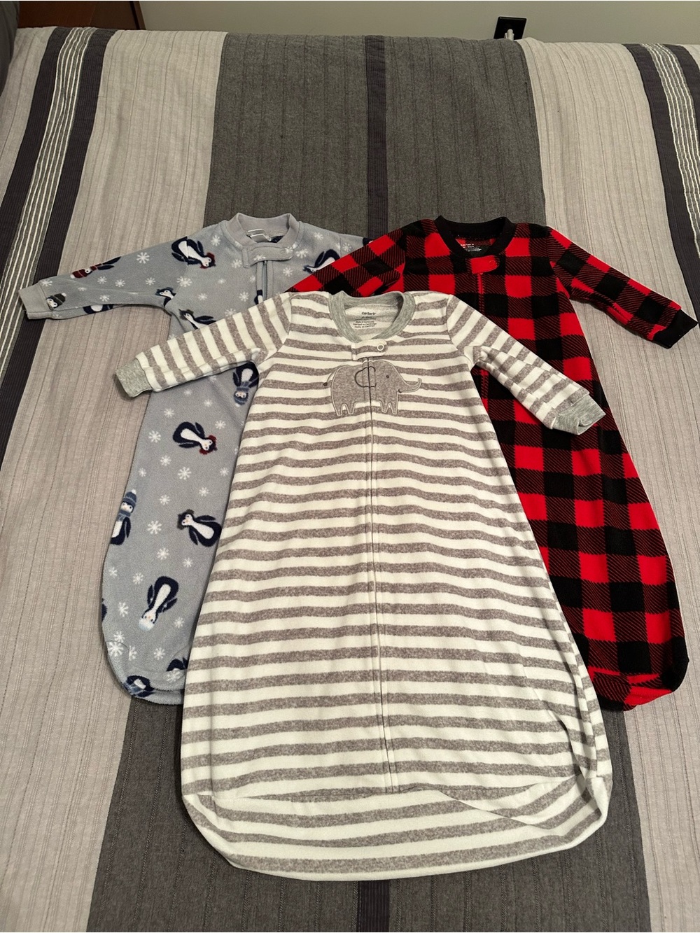 Bundle of 3 fleece sleep sacks